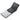 iClever BK09 partly folded, showing black keys, number pad and grey back panel