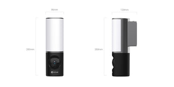 EZVIZ LC3 2K 4MP Smart Security Wall-Light Camera