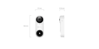 EZVIZ CP3 2K 3MP Battery Video Doorbell Kit