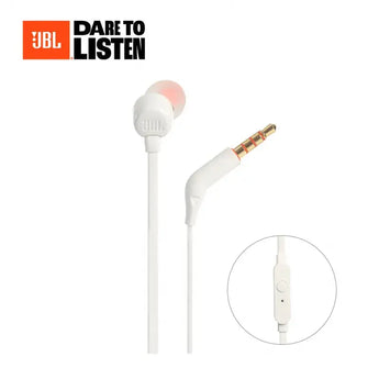 JBL Tune 110 Wired In-Ear Headphones with Microphone Flat Cable (International Version) JBL