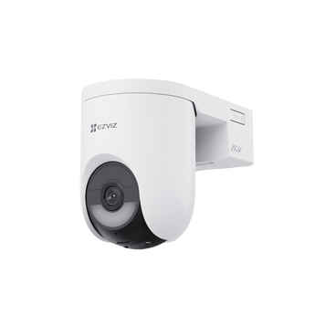 白色 EZVIZ HB8 Lite 4G 雲台鏡頭連牆身支架,正側面角度