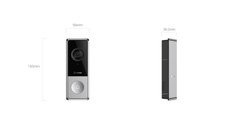 EZVIZ HP8 5MP Battery Video Doorbell Kit