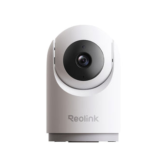 White Reolink E331 indoor pan-tilt camera, front view