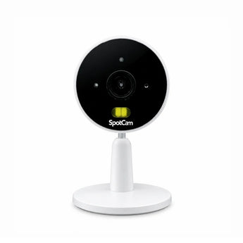 SpotCam FHD3 white indoor cloud camera with fixed wide-angle lens