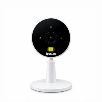 SpotCam FHD3 white indoor cloud camera with fixed wide-angle lens