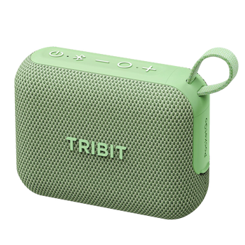Tribit PocketGo speaker in green with carry loop