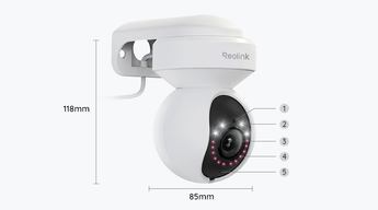 Reolink 5MP PTZ Wi-Fi Camera with 3× Optical Zoom official product view