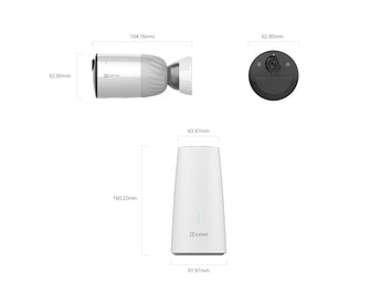 EZVIZ BC1-B2 1080p Battery Camera Kit with Base Station & 2 Cameras