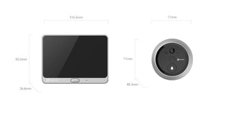 EZVIZ DP2 2K Smart Door Viewer with 4.3-Inch Touchscreen