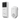 White and silver EZVIZ EP3x doorbell with front and bottom lenses, beside the white plug-in chime