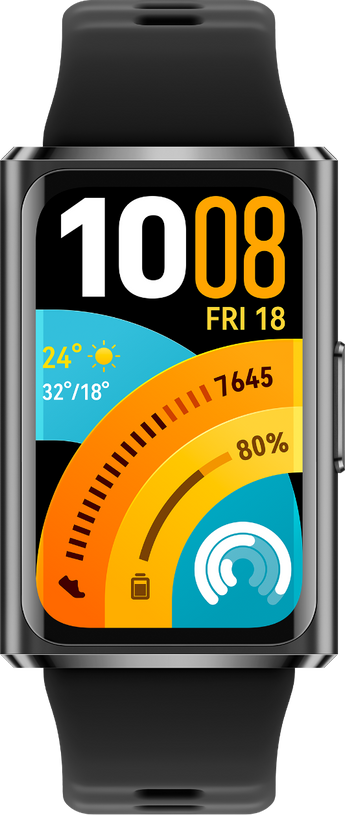 HUAWEI Band 11 Pro fitness band in black with fluoroelastomer strap