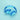 Blue BTH22 headphones folded on a light blue background