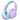iClever BTH26 kids headphones in lavender with mint ear cushions