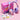 Pink and purple BTH21 beside its Meow Cookie gift box and cat sticker sheet