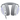 Underside of white ROG Delta II with grey ear cushions, controls and ports