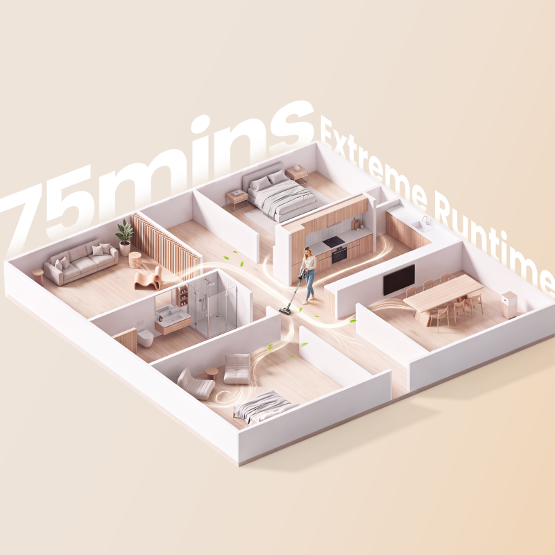 X20 Extra LongRun cordless vacuum cleaner product detail