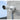 Reolink bullet camera mounted on a stone wall with the B10 junction box behind it