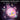 Pink P550 ear cup lit up, showing white and RGB light modes