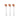 Three RANVOO AirJet Enamel brush heads with white stems and orange, white and blue bristles