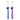 Blue and purple RANVOO AirJet Enamel toothbrushes standing upright