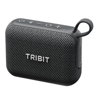 Tribit PocketGo speaker in black with fabric grille and carry loop