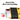 White all-in-one cartridge being pushed into the base of the yellow printer