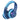 iClever BTH12 kids headphones in navy and light blue with an RGB light strip