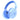 iClever BTH20 kids headphones in light blue with a two-tone blue finish