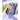 Girl in a car window wearing purple HS25, with a foldable icon