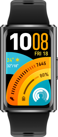 HUAWEI Band 11 Pro fitness band in black with fluoroelastomer strap