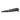 Right side profile of the black keyboard with knob, raised foot and wrist rest
